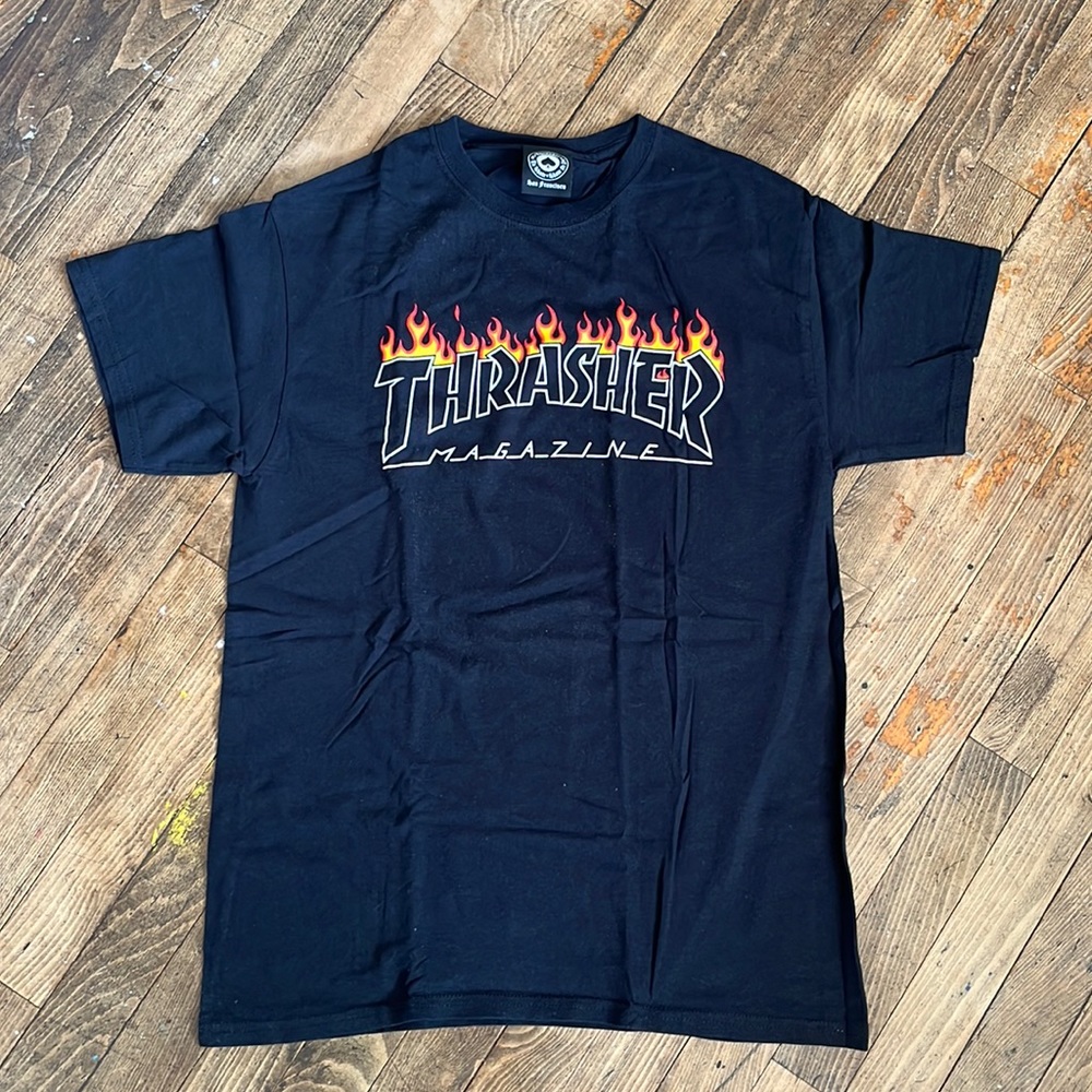 Black thrasher T-shirt
